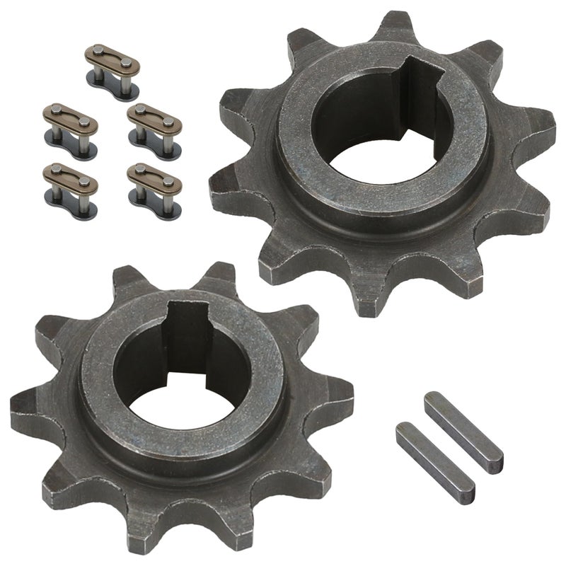 GREHUA 40 41 420 Chain Sprocket 10 Tooth 5/8"" Bore 3/16"" Keyway for Coleman CT200U BT200X CT200U-EX KT196 200cc Trailmaster XRX 208cc Hammerhead Mudhead 80T Mini Bike 20/30 Series Torque Converter - Image 1